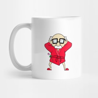 Romantic Grandpa in Red Mug